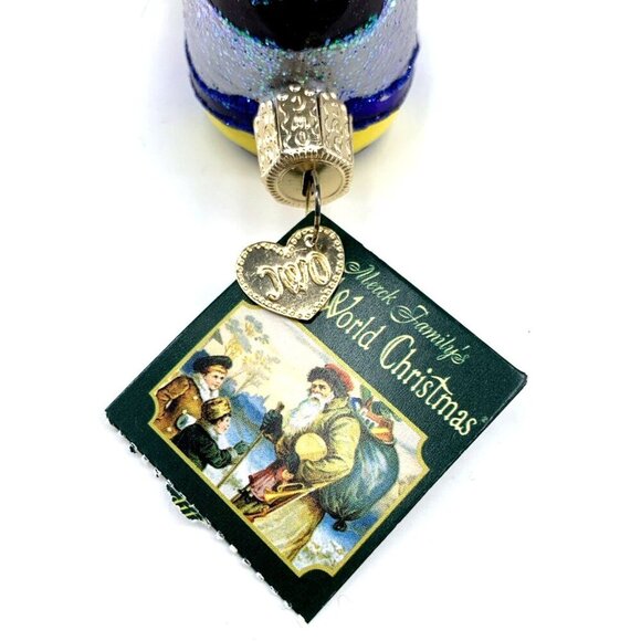 Running Shoe Old World Christmas 4" Blown Glass Ornament OWC 2013 - Picture 8 of 9